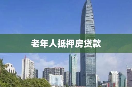 老年人抵押房贷款