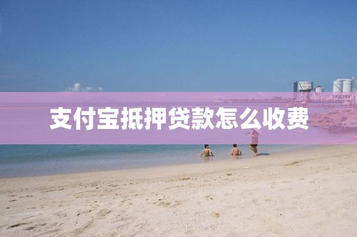 支付宝抵押贷款怎么收费