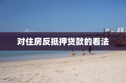 对住房反抵押贷款的看法