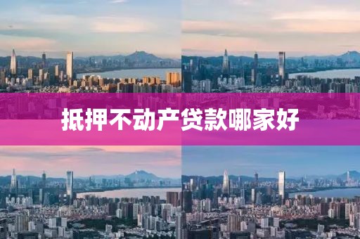 抵押不动产贷款哪家好