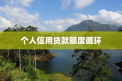 个人信用贷款额度循环