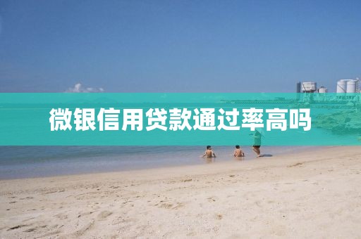 微银信用贷款通过率高吗
