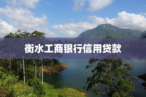 衡水工商银行信用贷款