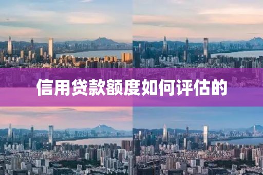 信用贷款额度如何评估的