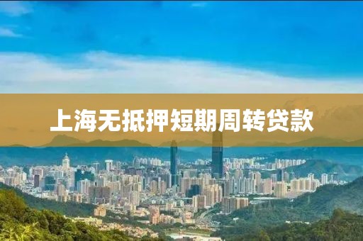 上海无抵押短期周转贷款