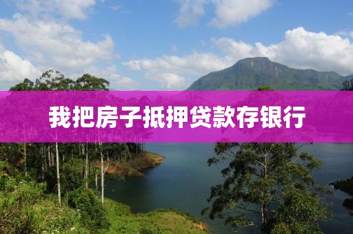 我把房子抵押贷款存银行