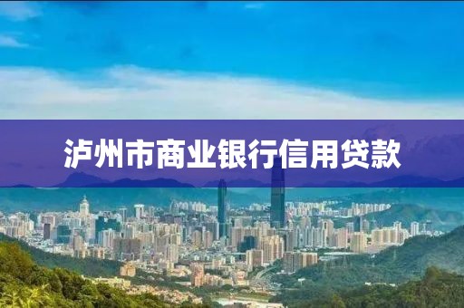 泸州市商业银行信用贷款