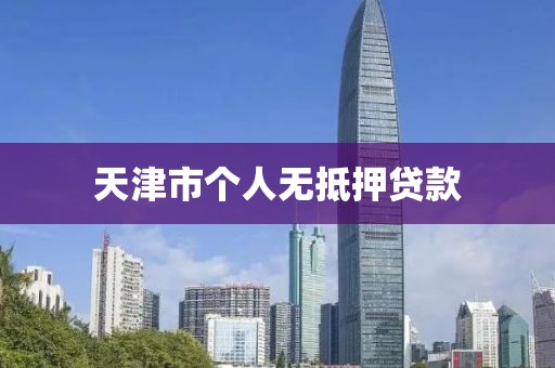 天津市个人无抵押贷款