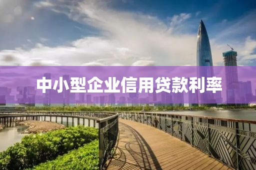 中小型企业信用贷款利率