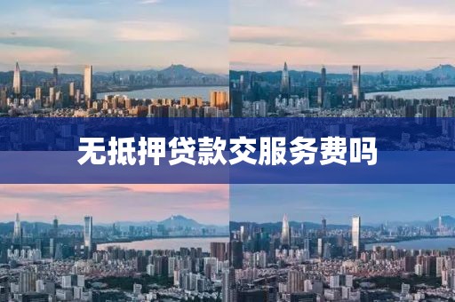 无抵押贷款交服务费吗