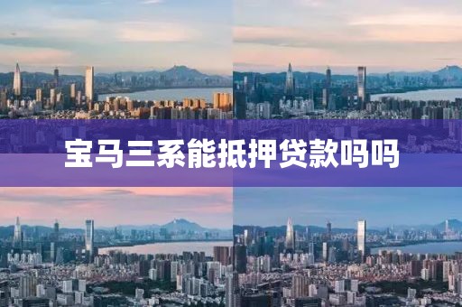 宝马三系能抵押贷款吗吗