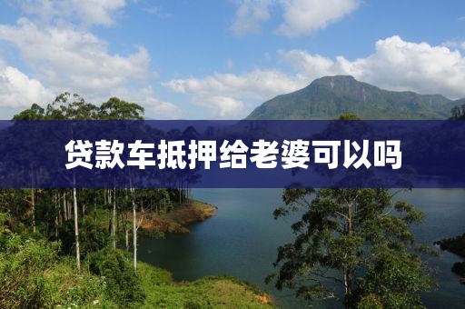 贷款车抵押给老婆可以吗
