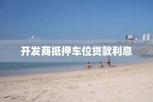 开发商抵押车位贷款利息