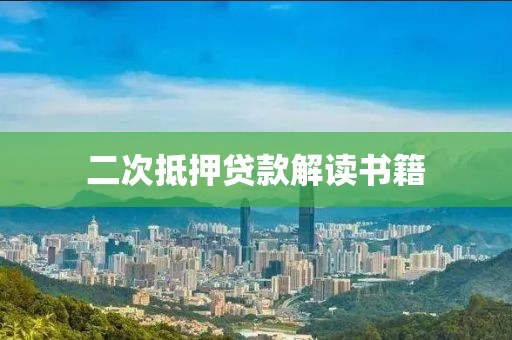二次抵押贷款解读书籍
