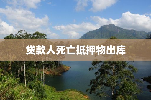 贷款人死亡抵押物出库