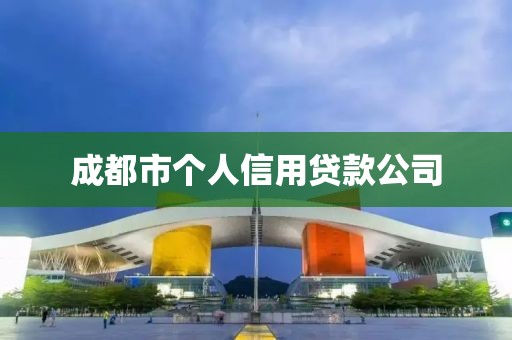 成都市个人信用贷款公司