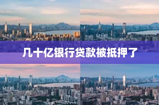 几十亿银行贷款被抵押了
