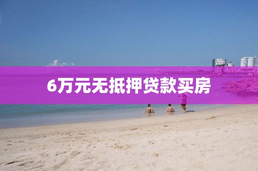 6万元无抵押贷款买房