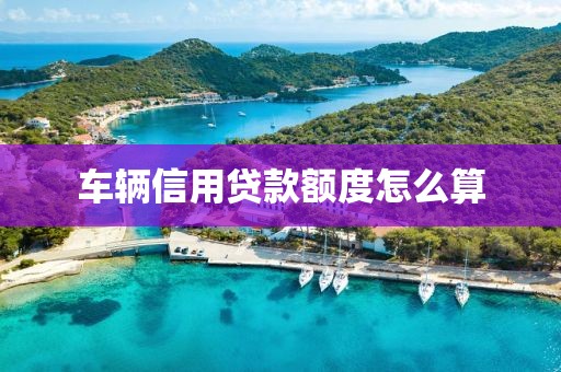 车辆信用贷款额度怎么算