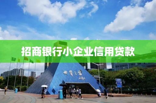 招商银行小企业信用贷款