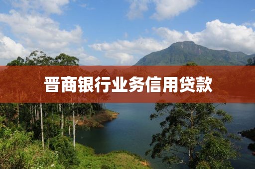 晋商银行业务信用贷款