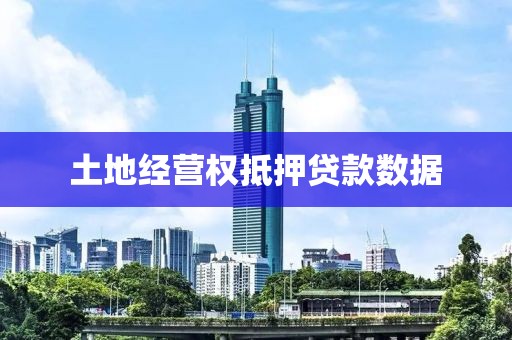 土地经营权抵押贷款数据