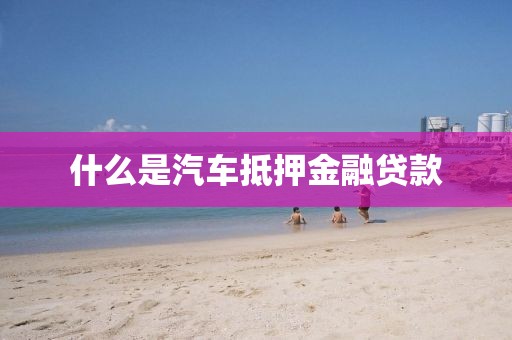 什么是汽车抵押金融贷款
