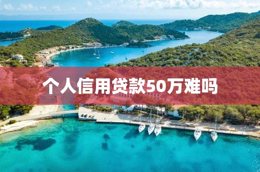 个人信用贷款50万难吗