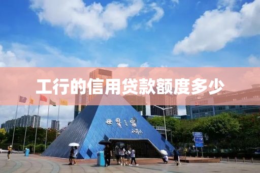 工行的信用贷款额度多少