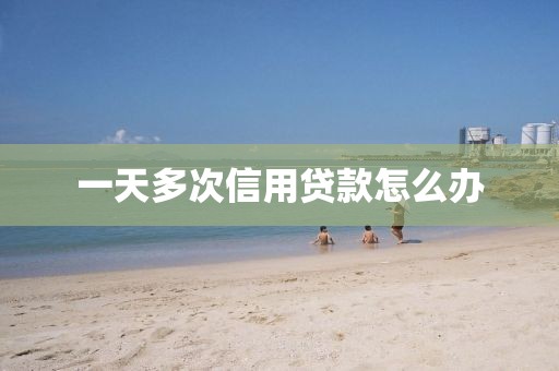 一天多次信用贷款怎么办