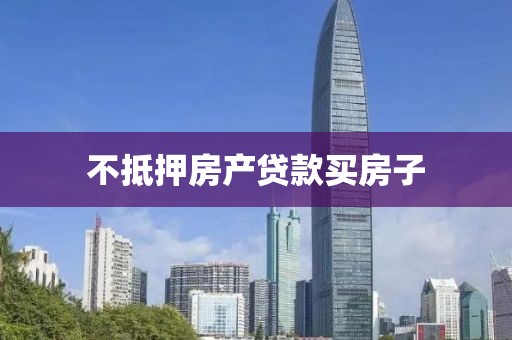 不抵押房产贷款买房子