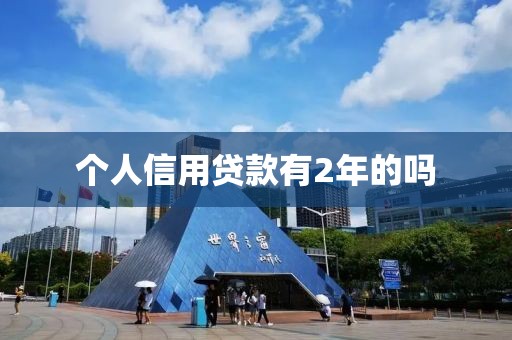 个人信用贷款有2年的吗