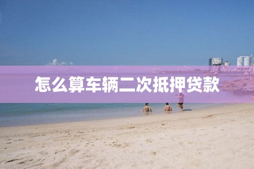 怎么算车辆二次抵押贷款