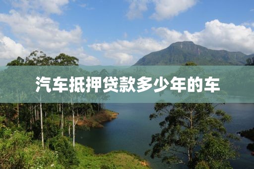汽车抵押贷款多少年的车