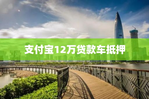 支付宝12万贷款车抵押