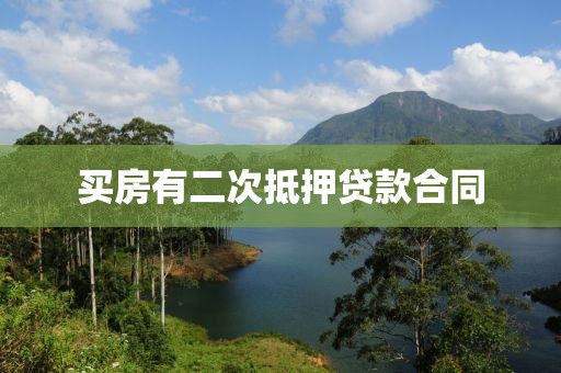 买房有二次抵押贷款合同