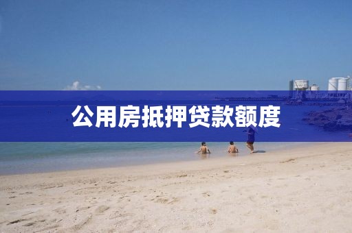 公用房抵押贷款额度