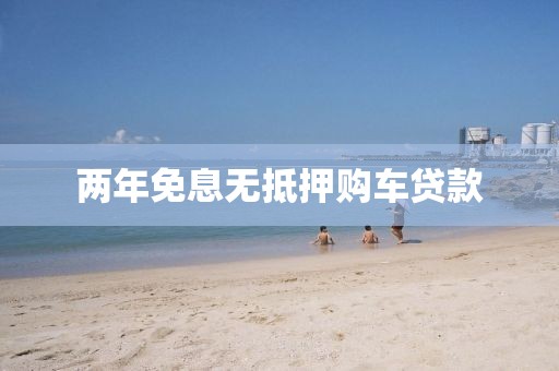 两年免息无抵押购车贷款