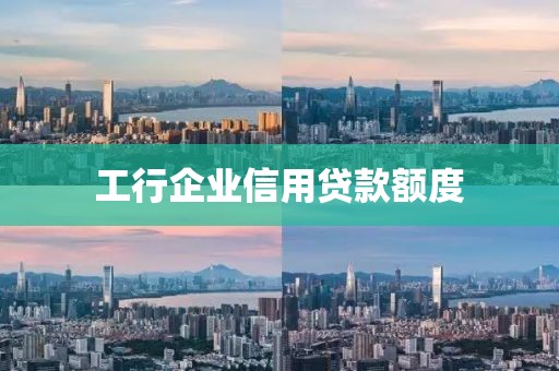 工行企业信用贷款额度