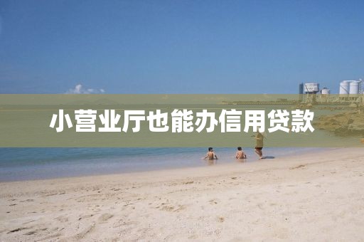 小营业厅也能办信用贷款