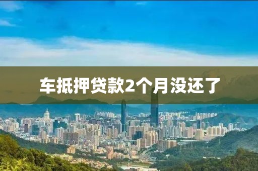 车抵押贷款2个月没还了