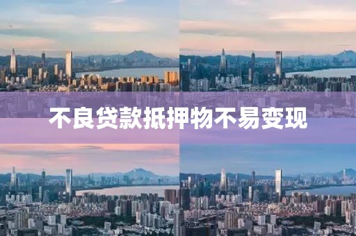 不良贷款抵押物不易变现