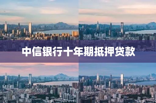 中信银行十年期抵押贷款