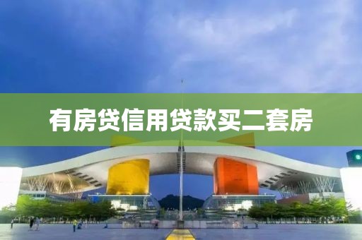 有房贷信用贷款买二套房