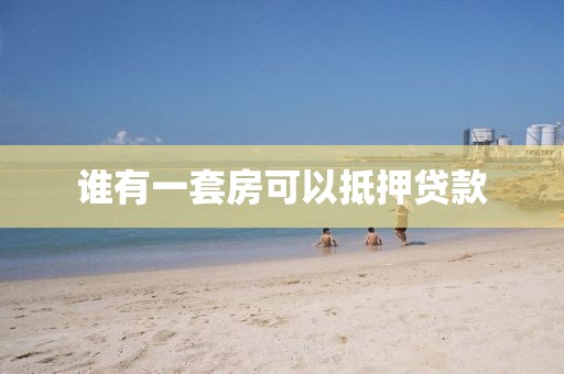 谁有一套房可以抵押贷款