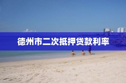 德州市二次抵押贷款利率