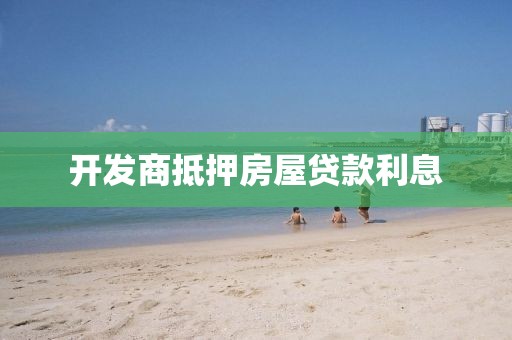 开发商抵押房屋贷款利息