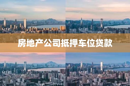 房地产公司抵押车位贷款