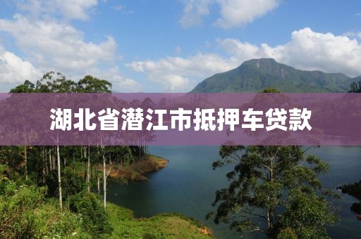 湖北省潜江市抵押车贷款