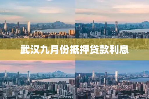 武汉九月份抵押贷款利息